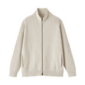 Cotton Blend Full-Zip Cardigan