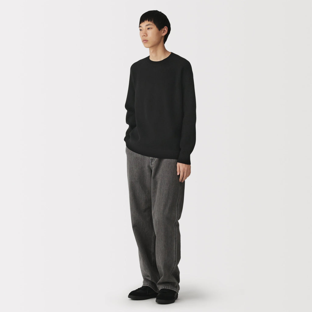 Cotton Blend Waffle Sweater