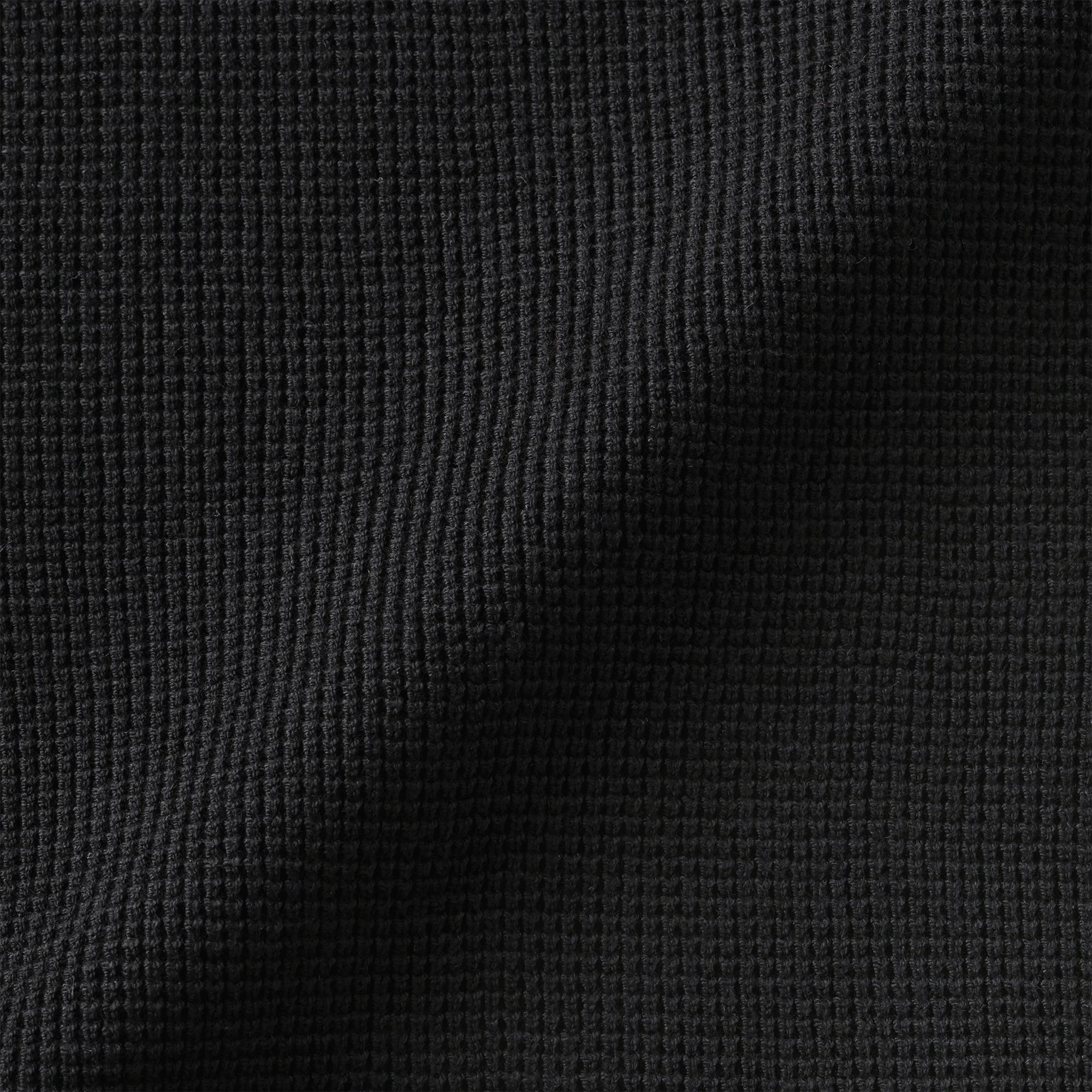 Cotton Blend Waffle Sweater