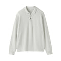 Cotton Blend Polo Sweater