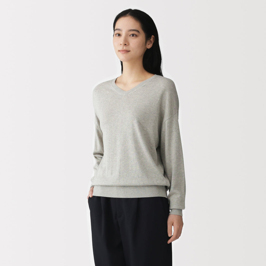 Soy Fiber Blend V-Neck Sweater