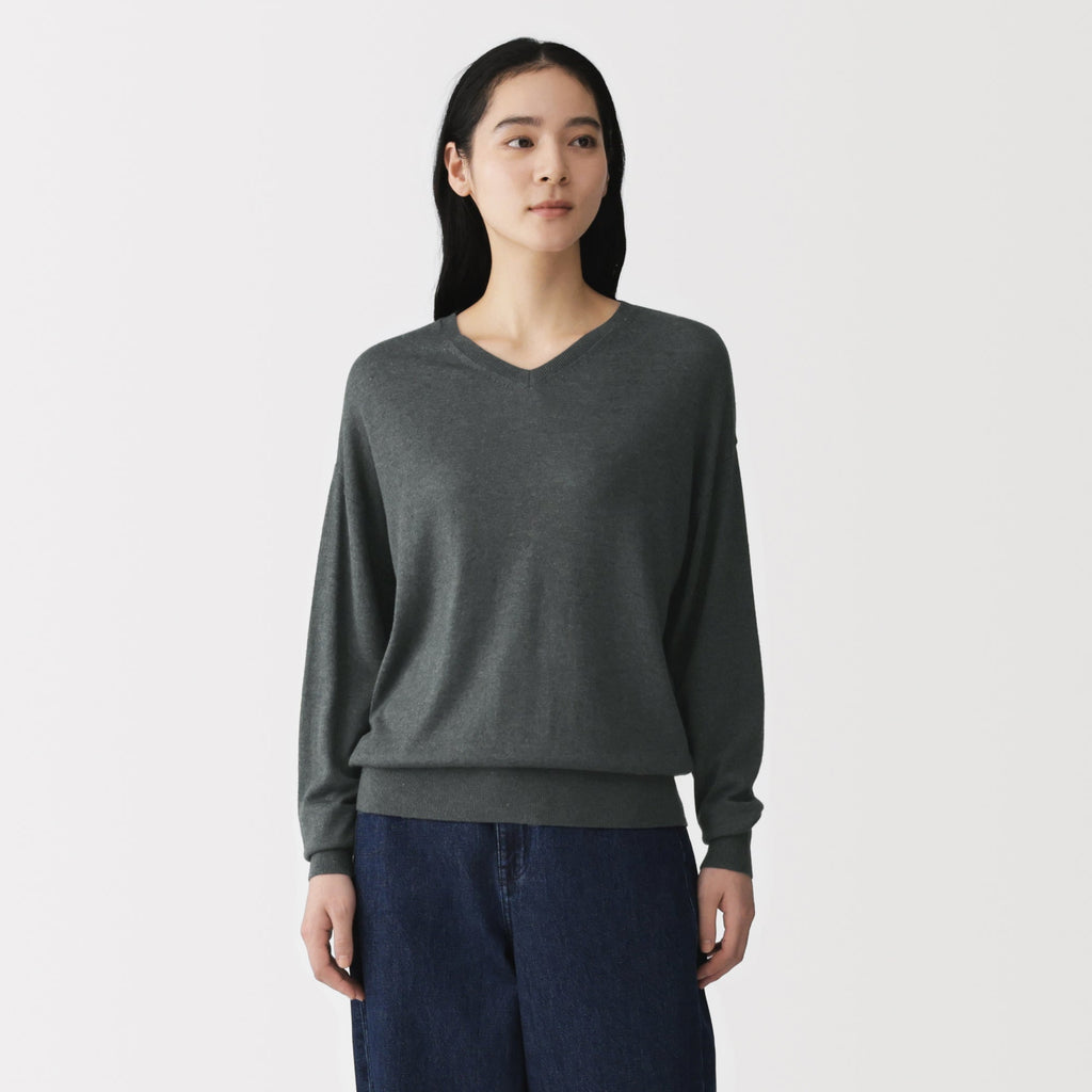 Soy Fiber Blend V-Neck Sweater