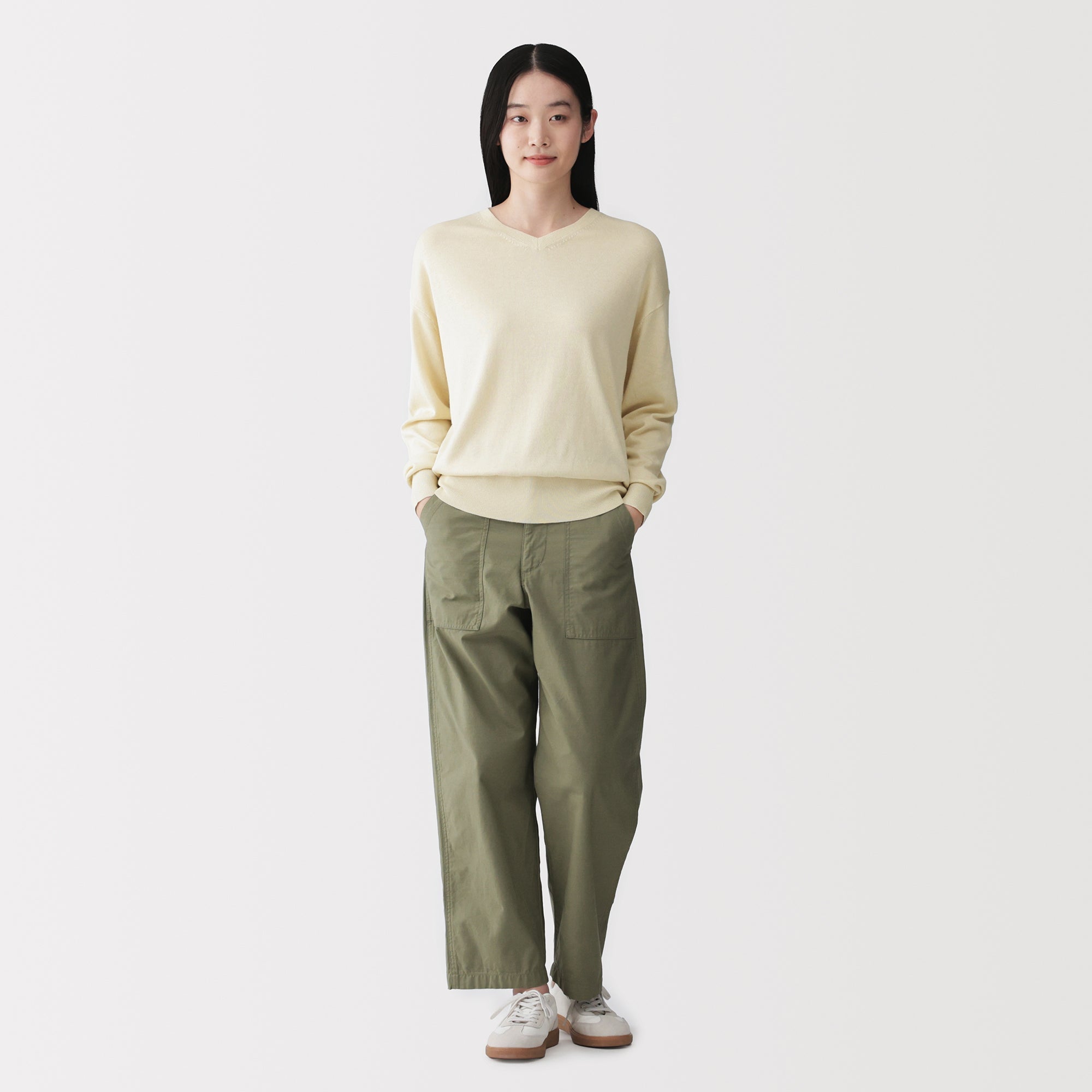 Soy Fiber Blend V-Neck Sweater
