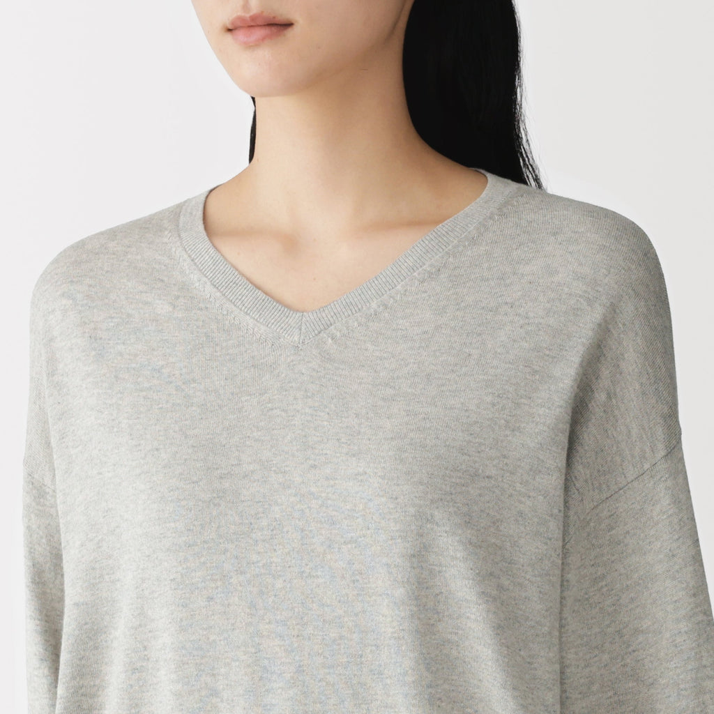Soy Fiber Blend V-Neck Sweater
