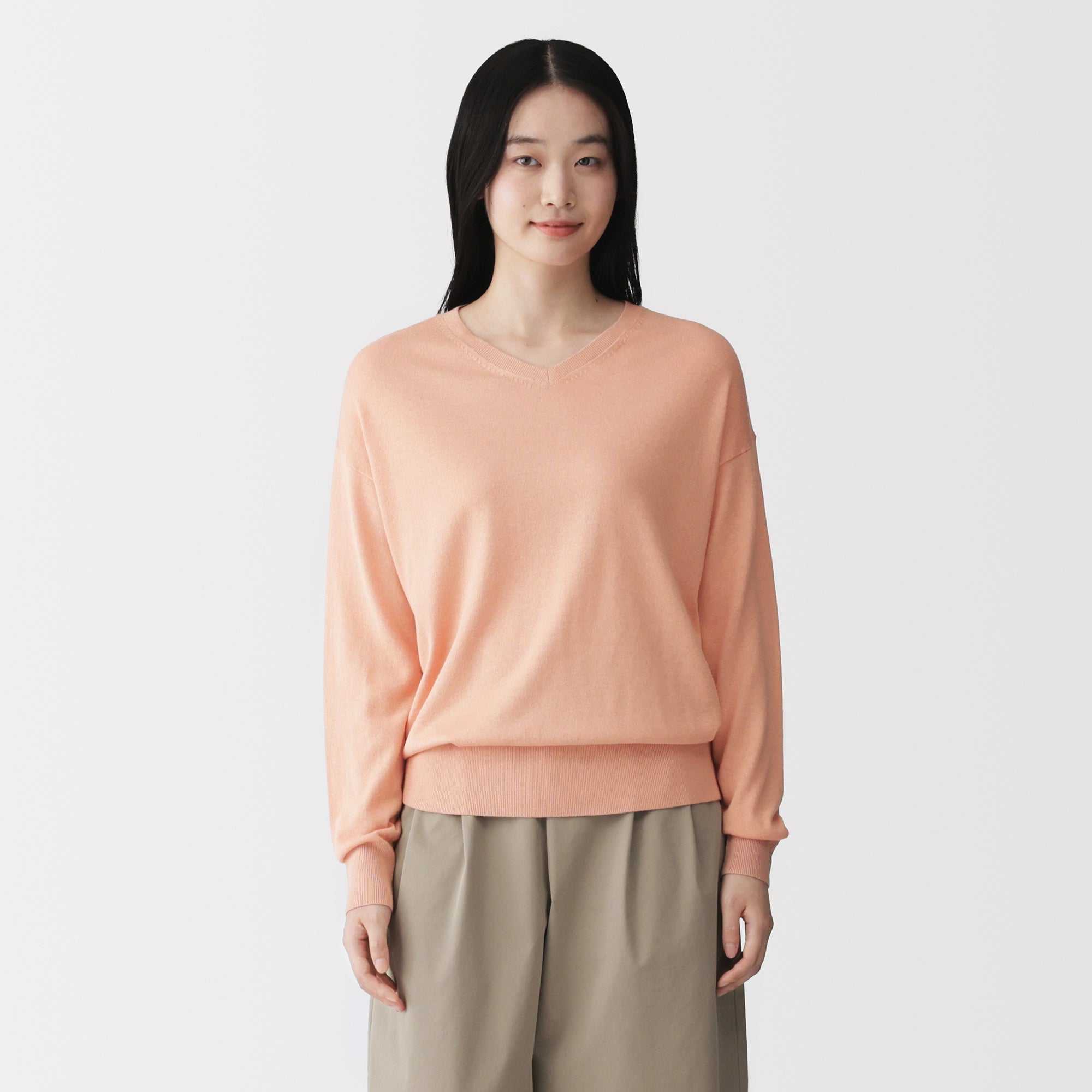 Soy Fiber Blend V-Neck Sweater