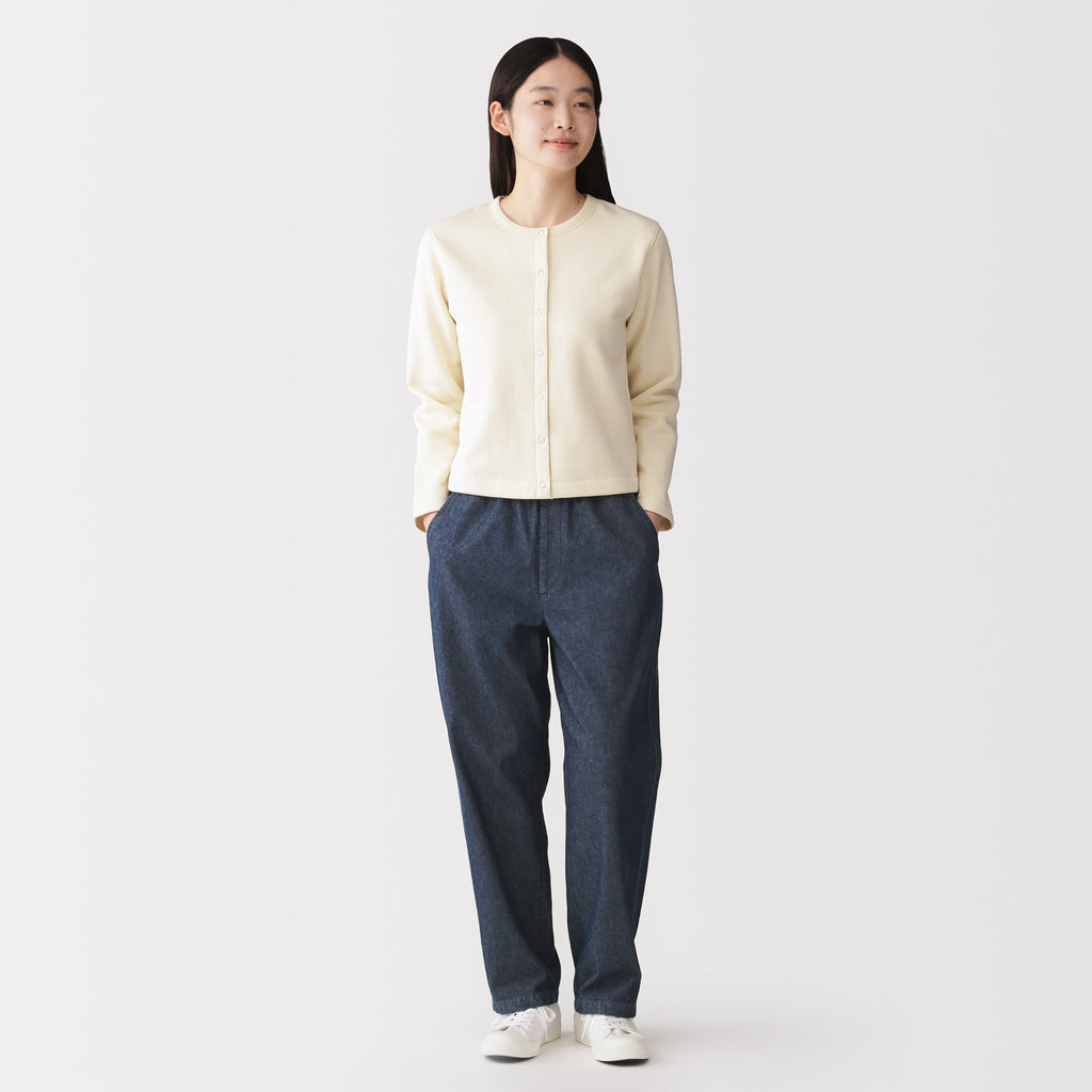 Washed Denim Easy Pants