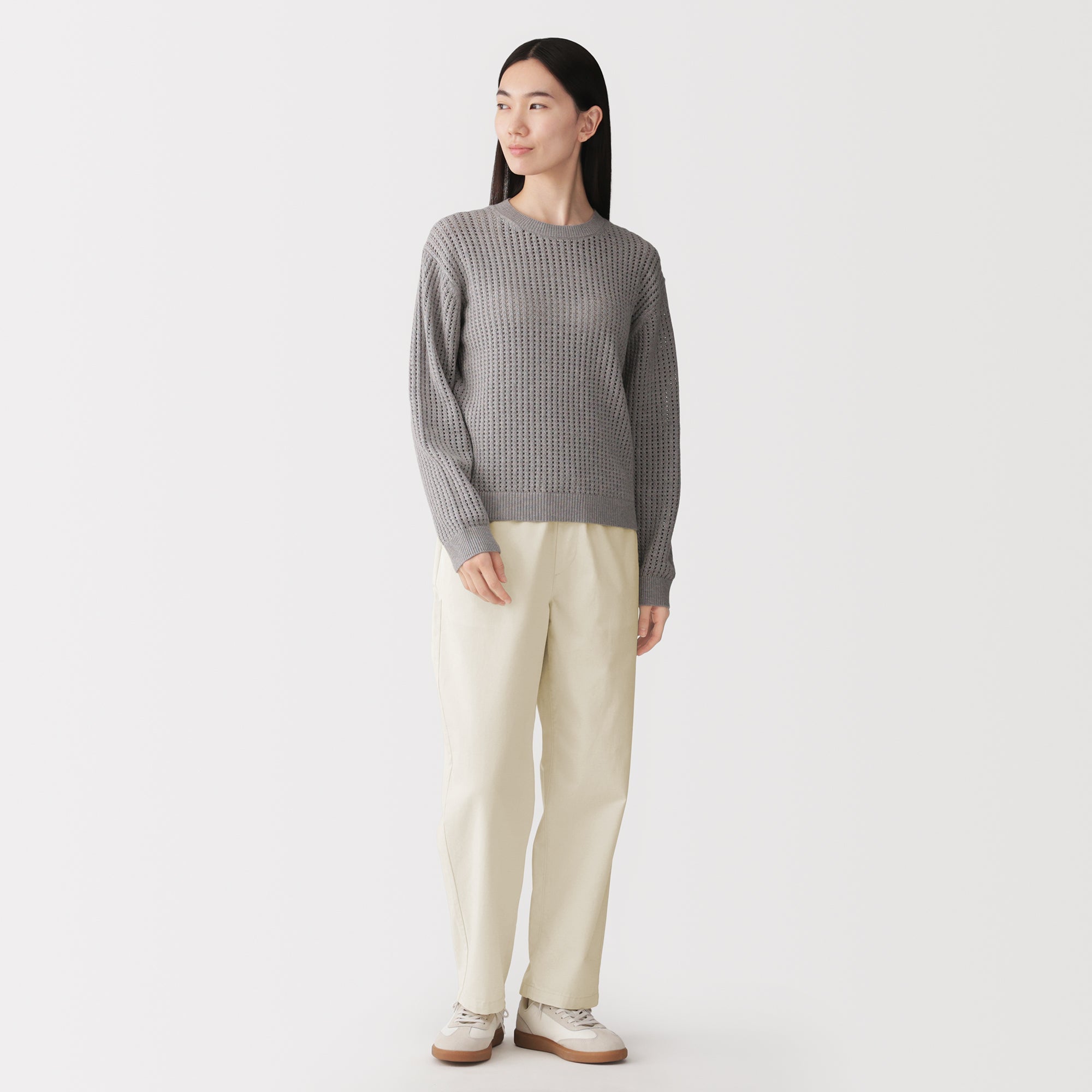 Washed Cotton Easy Pants