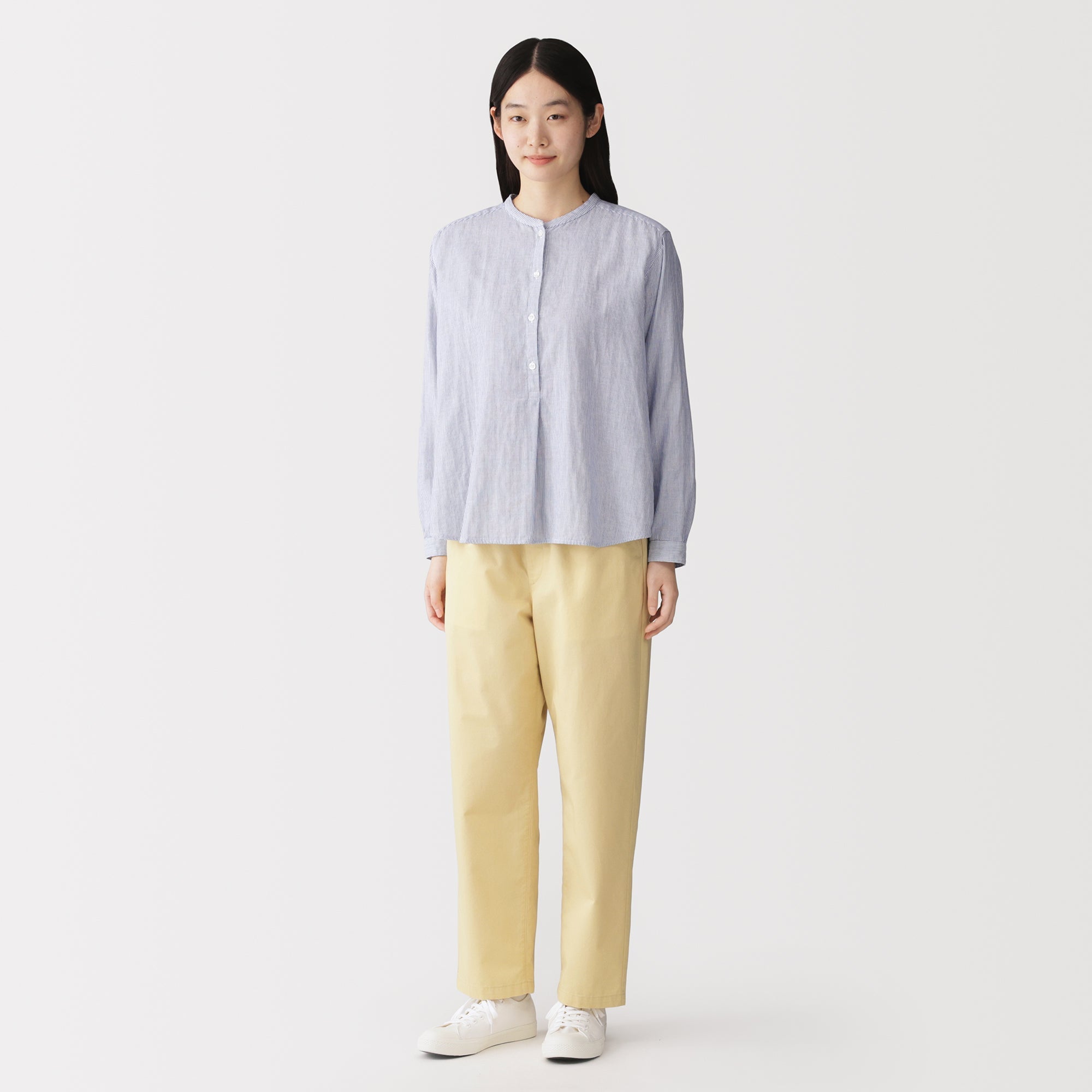 Washed Cotton Easy Pants
