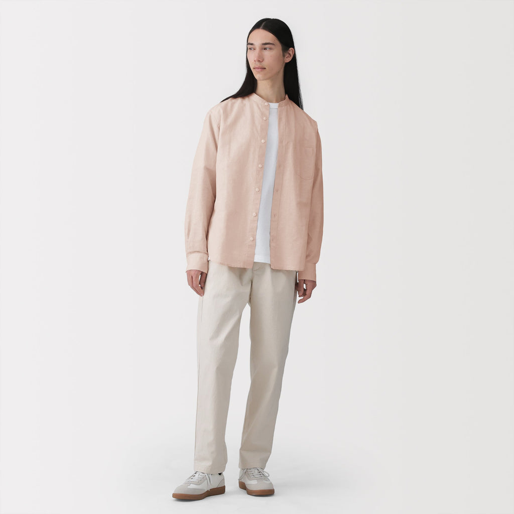 Hemp Cotton Stand Collar Shirt