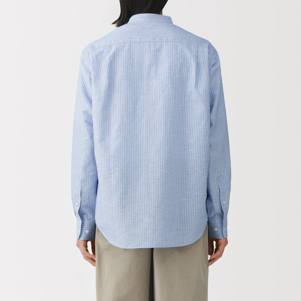 Hemp Cotton Stand Collar Shirt