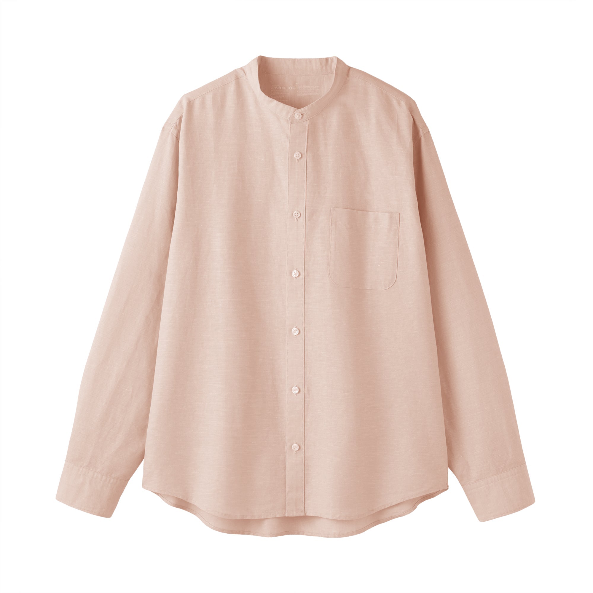 Hemp Cotton Stand Collar Shirt