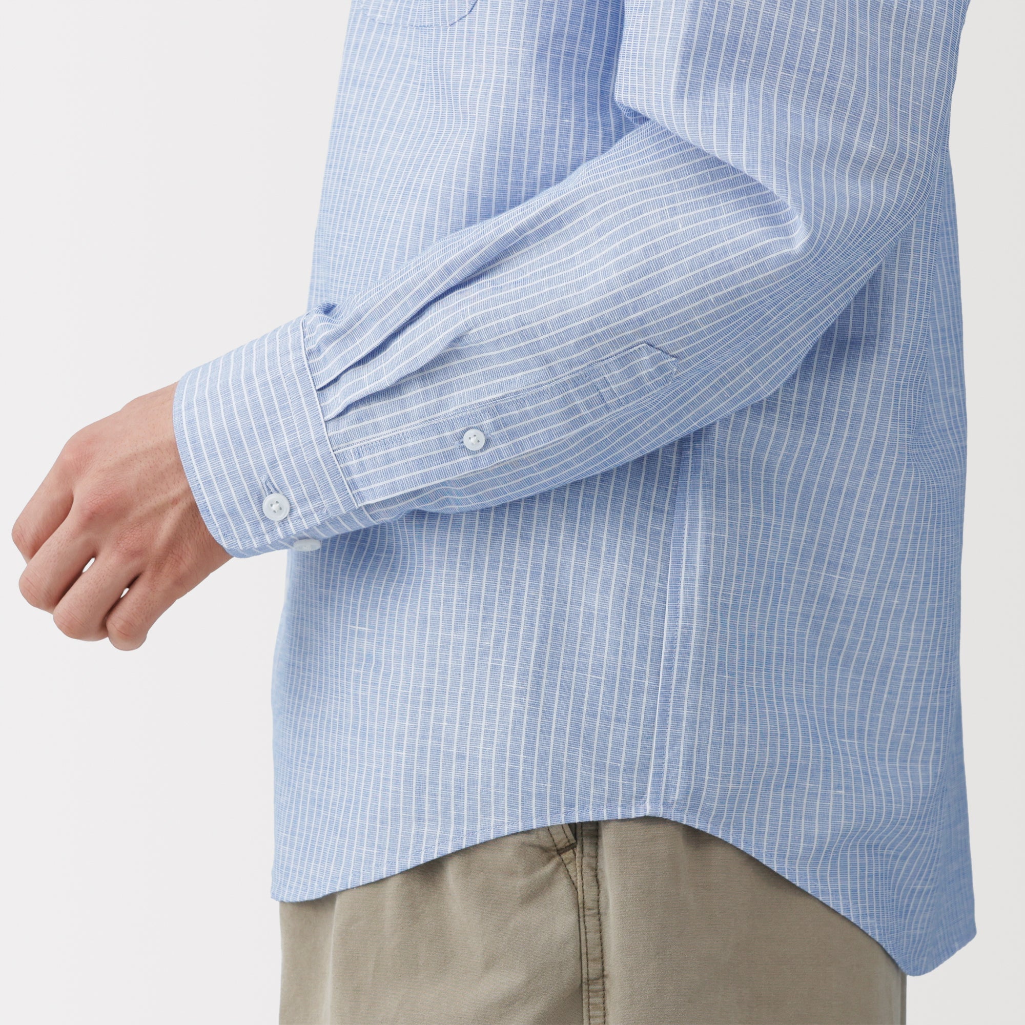 Hemp Cotton Stand Collar Shirt