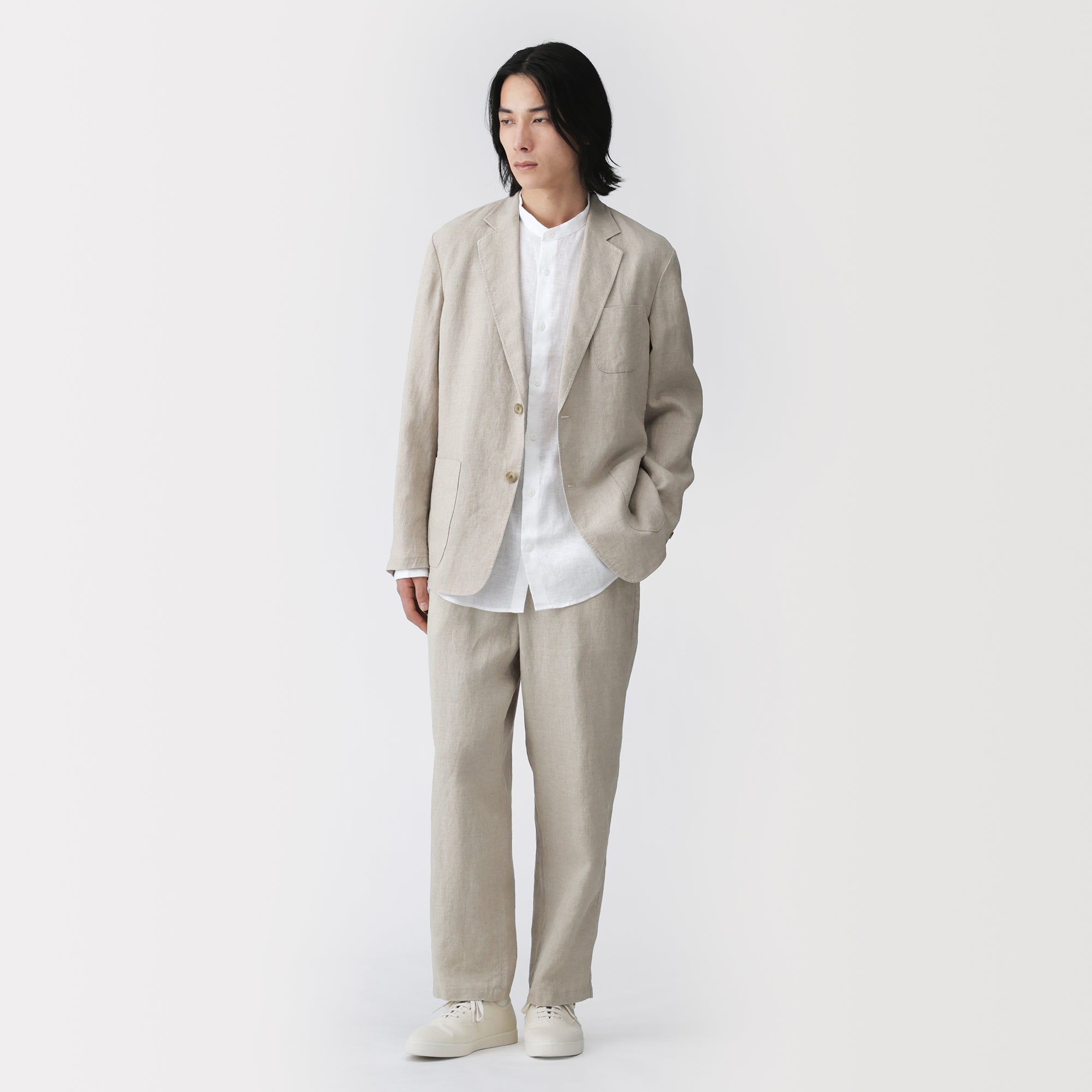 Linen Tapered Pants