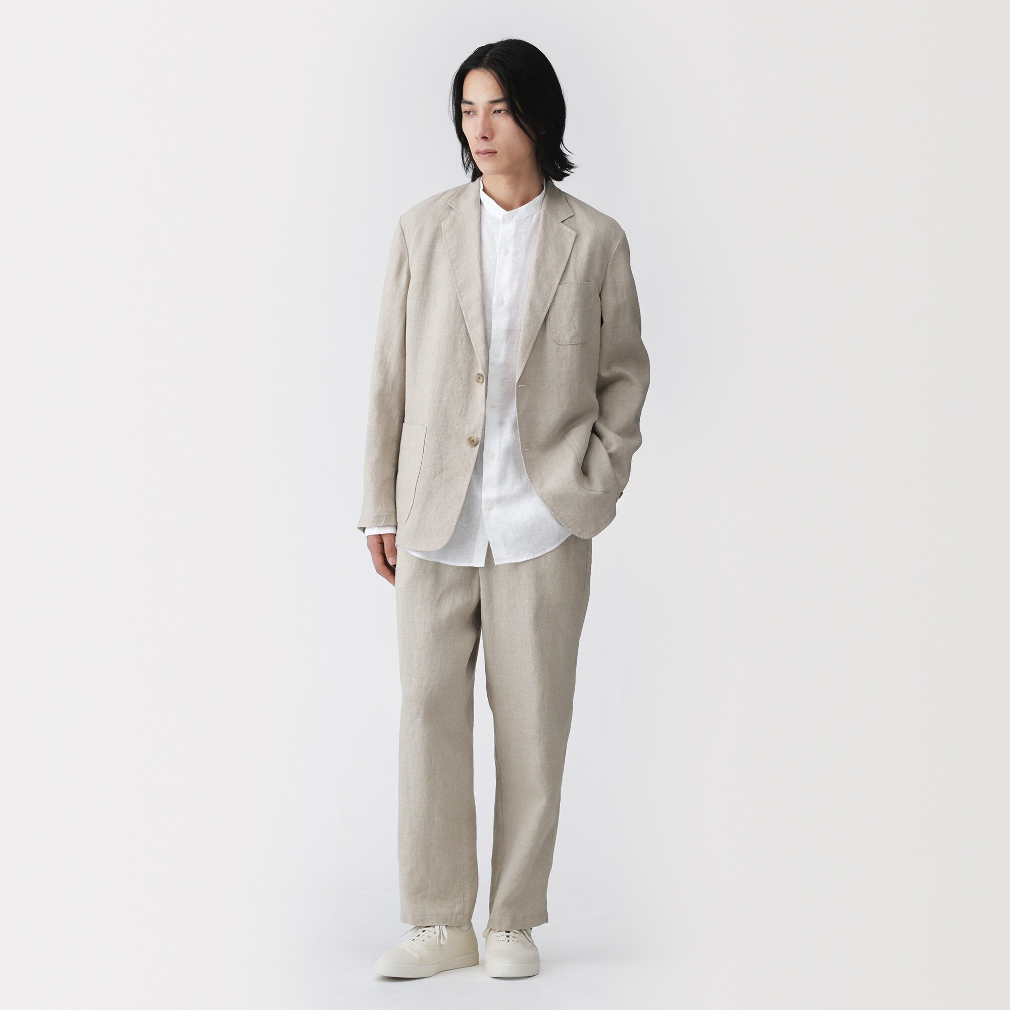 Linen Tapered Pants