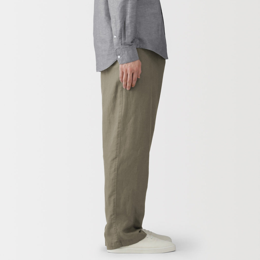 Hemp Cotton Twill Straight Pants