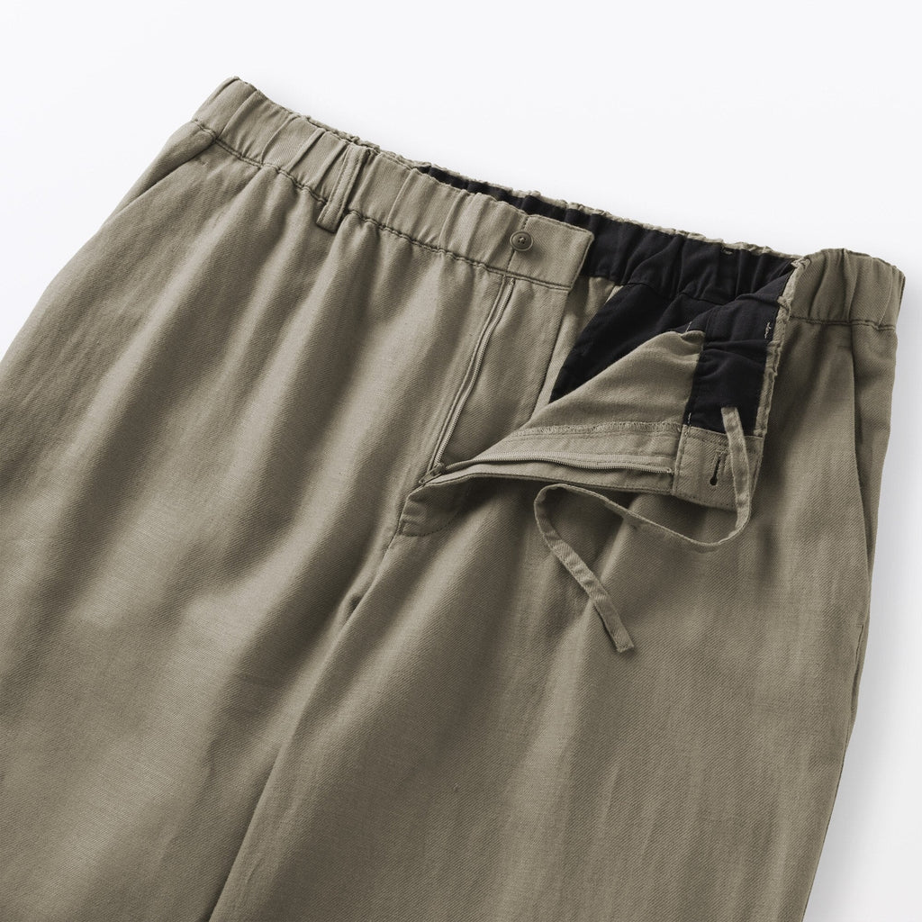 Hemp Cotton Twill Straight Pants