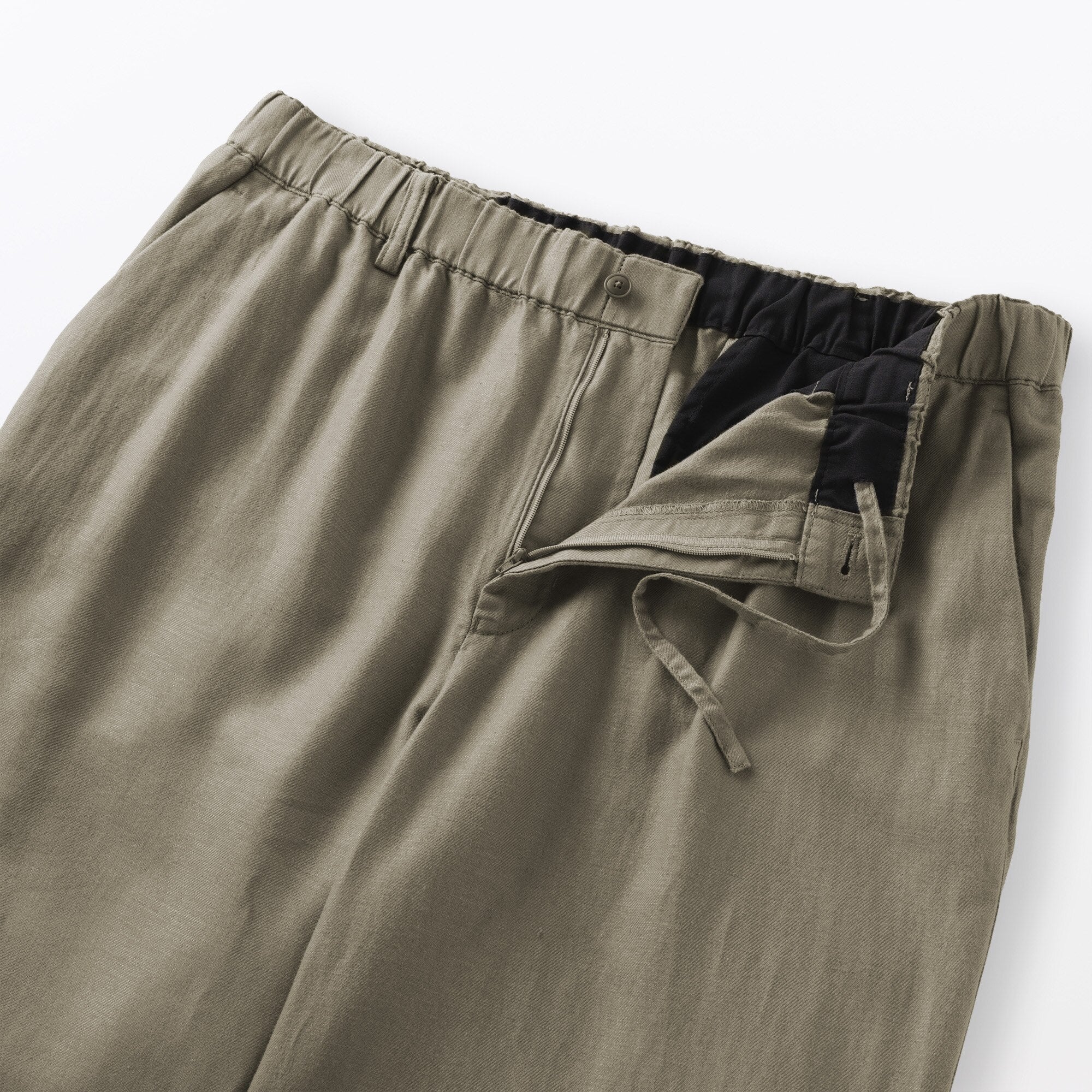 Hemp Cotton Twill Straight Pants