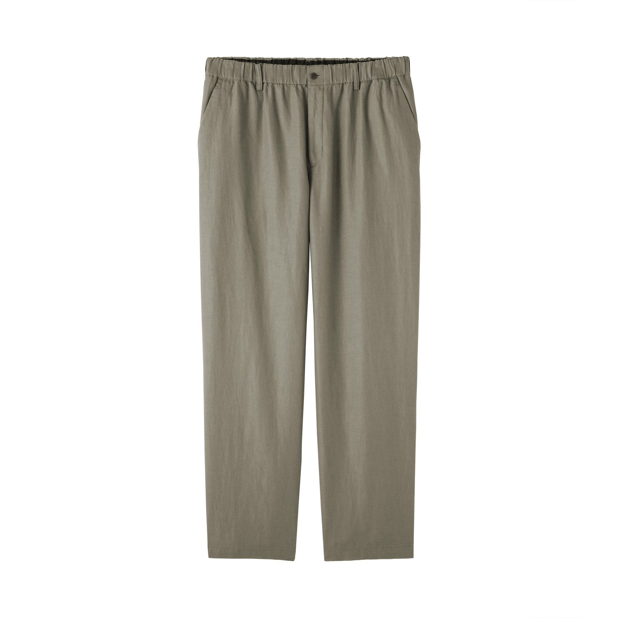 Hemp Cotton Twill Straight Pants