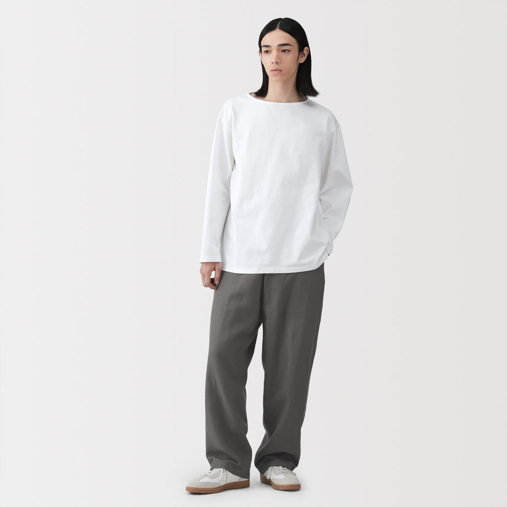 Hemp Cotton Twill Straight Pants