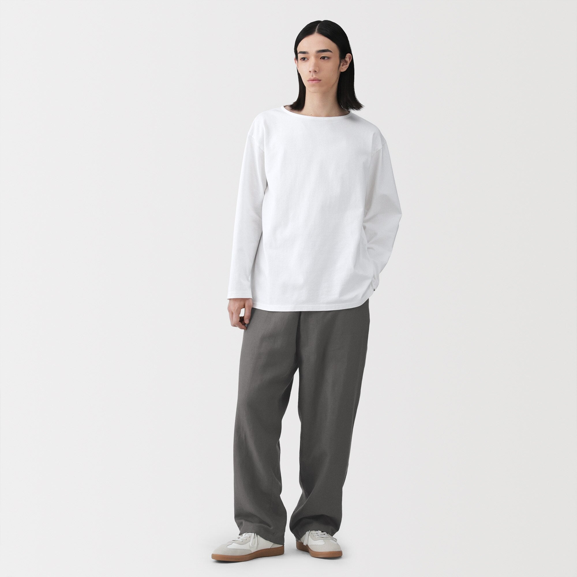 Hemp Cotton Twill Straight Pants