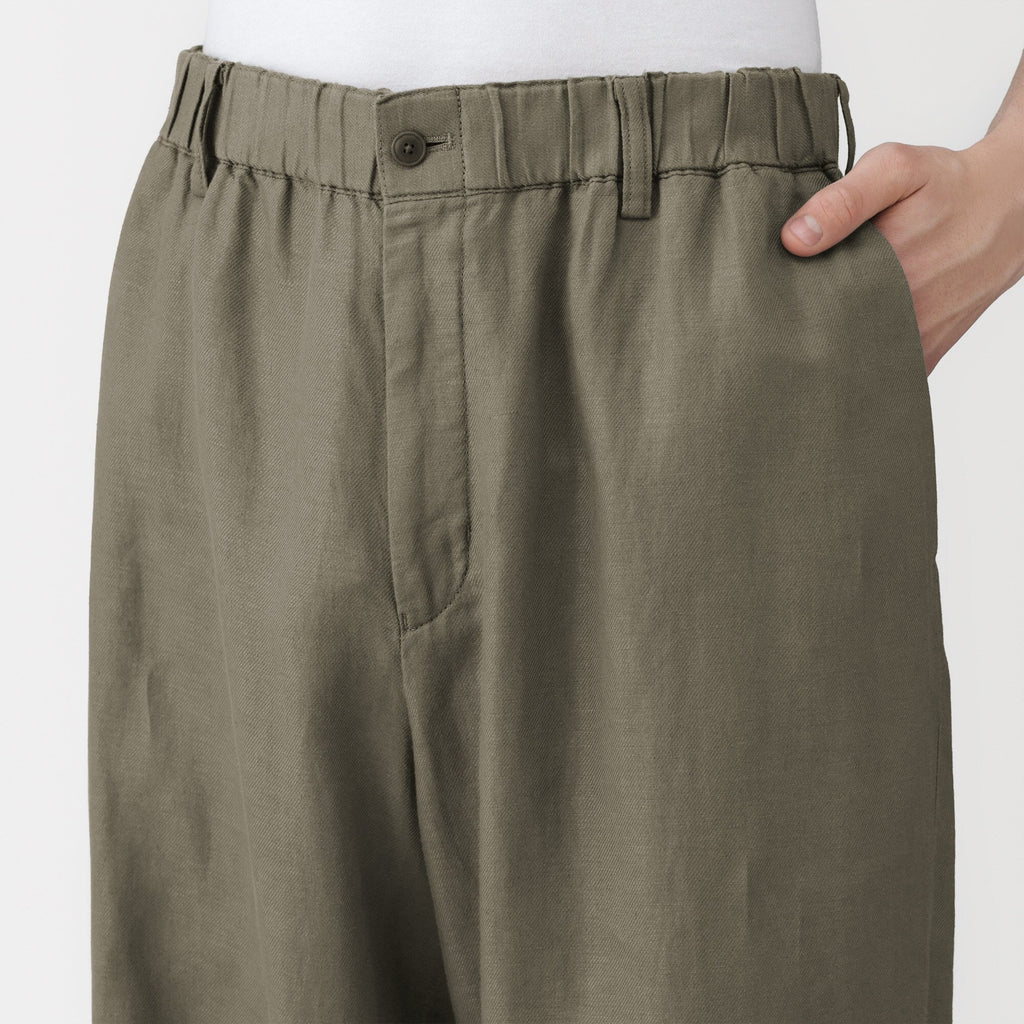 Hemp Cotton Twill Straight Pants
