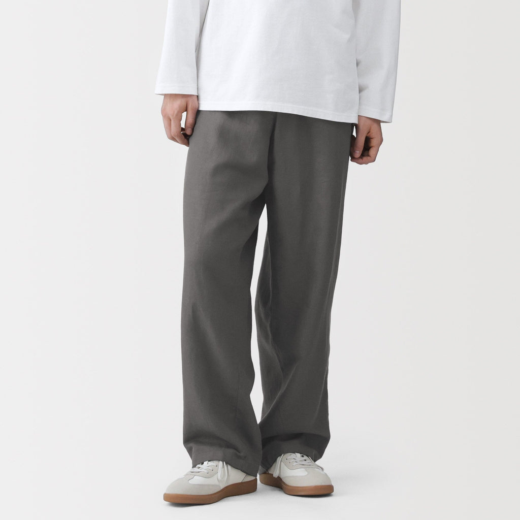 Hemp Cotton Twill Straight Pants