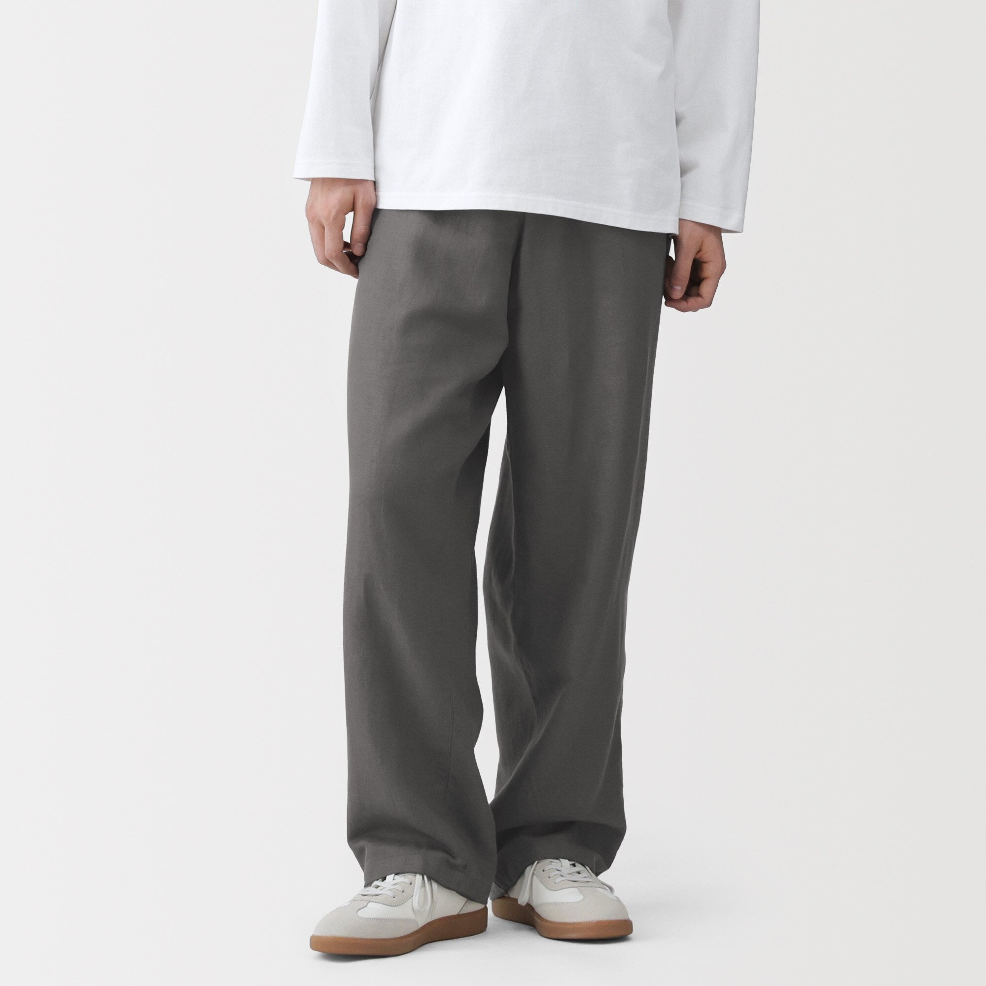 Hemp Cotton Twill Straight Pants
