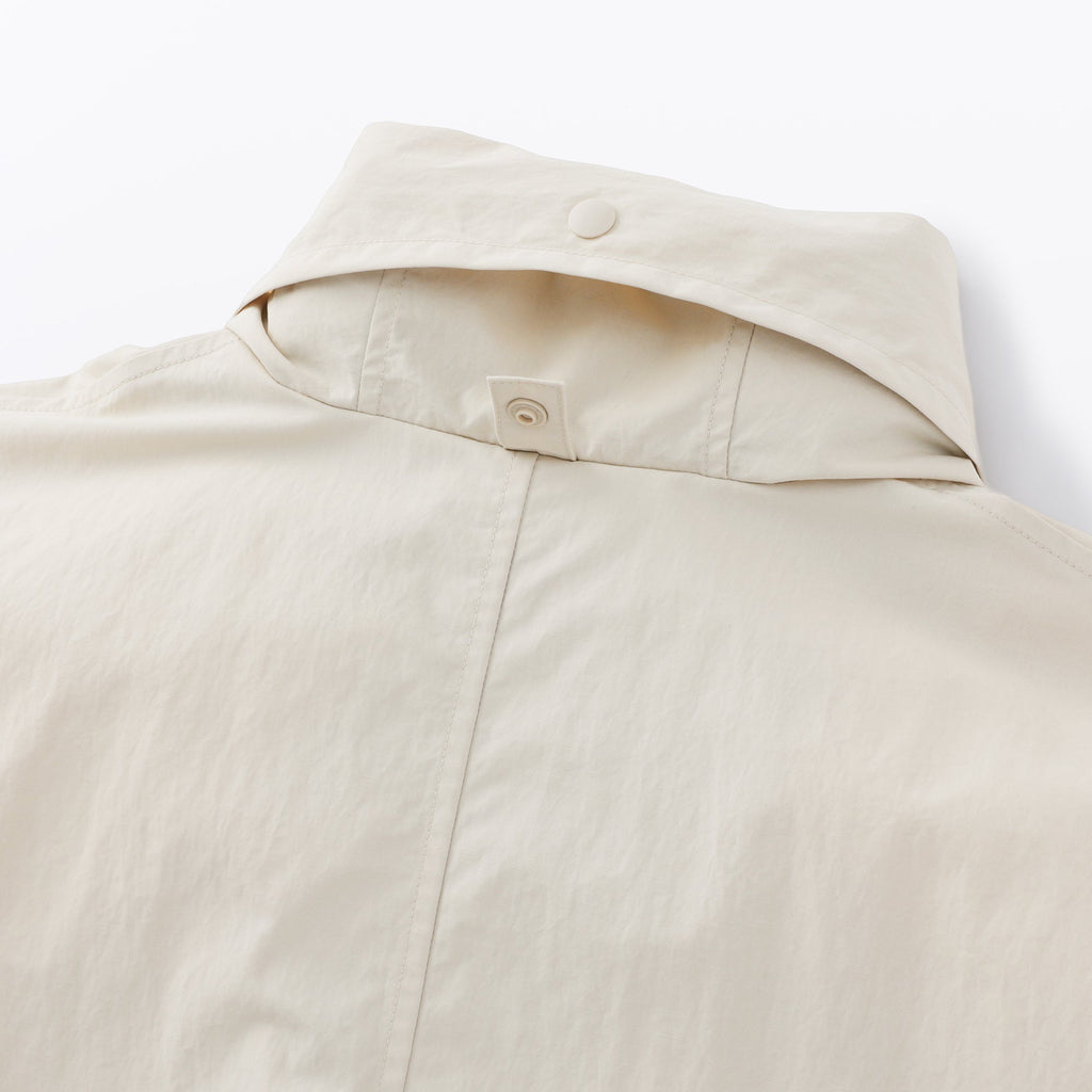 Water Repellent Hooded Long Coat