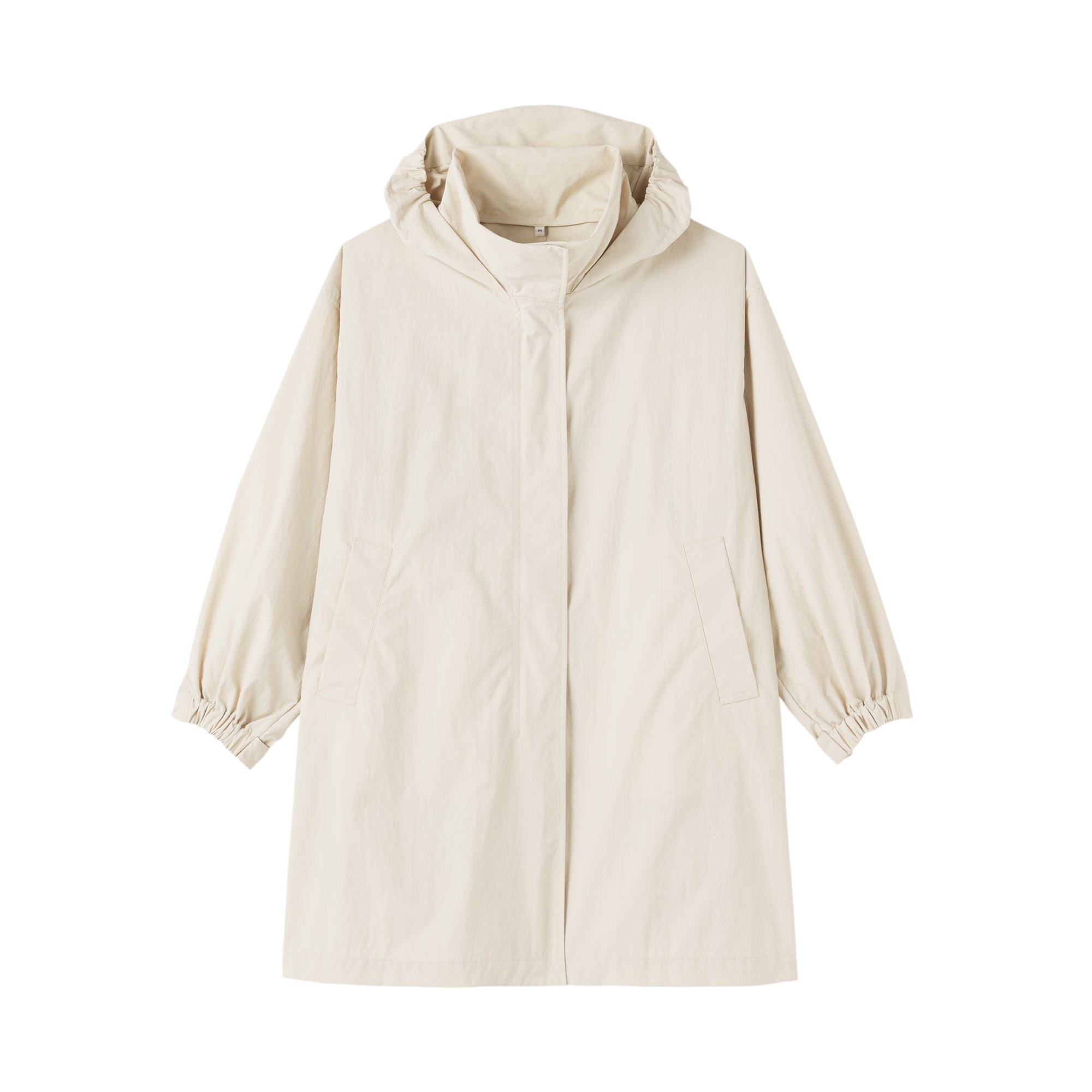 Water Repellent Hooded Long Coat