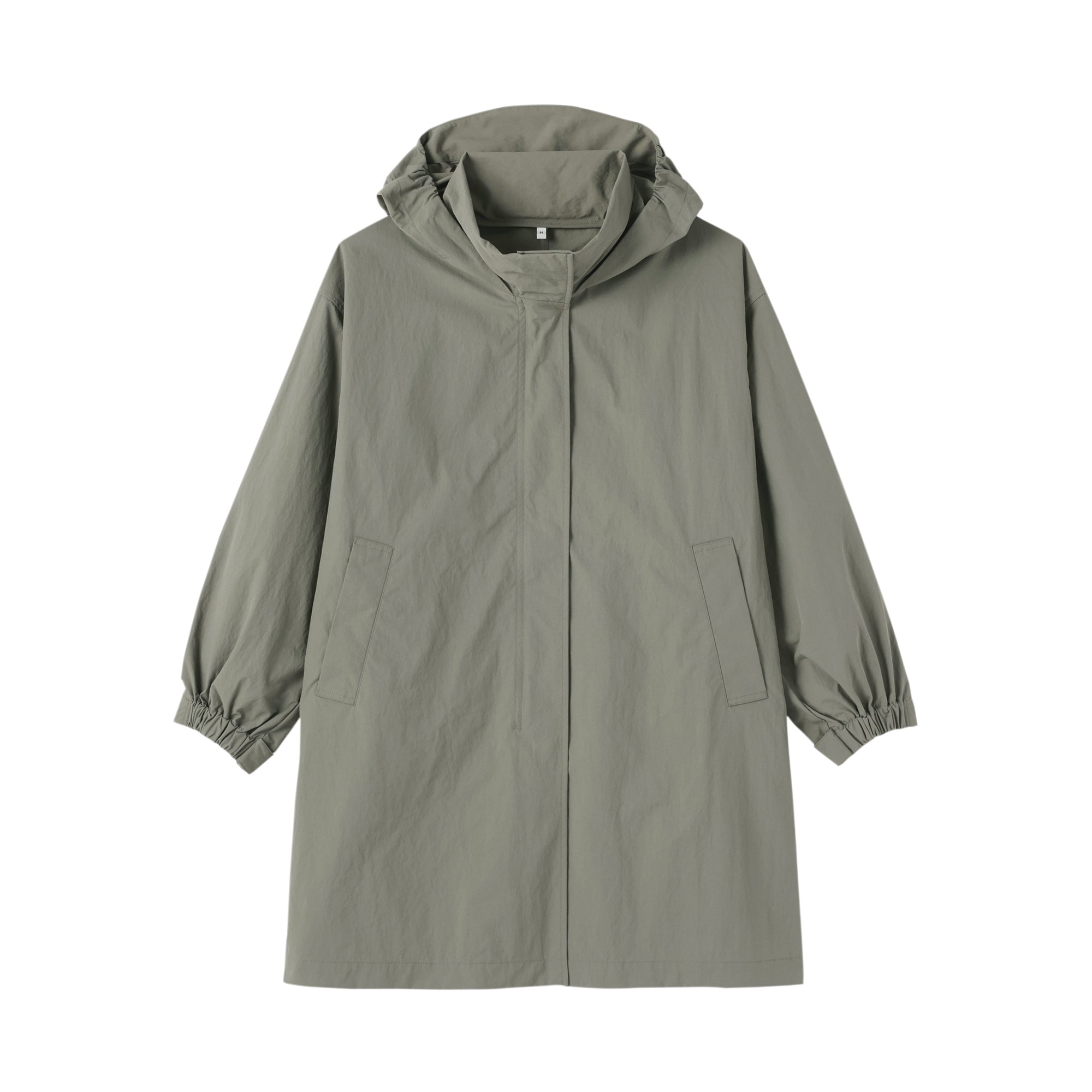 Water Repellent Hooded Long Coat