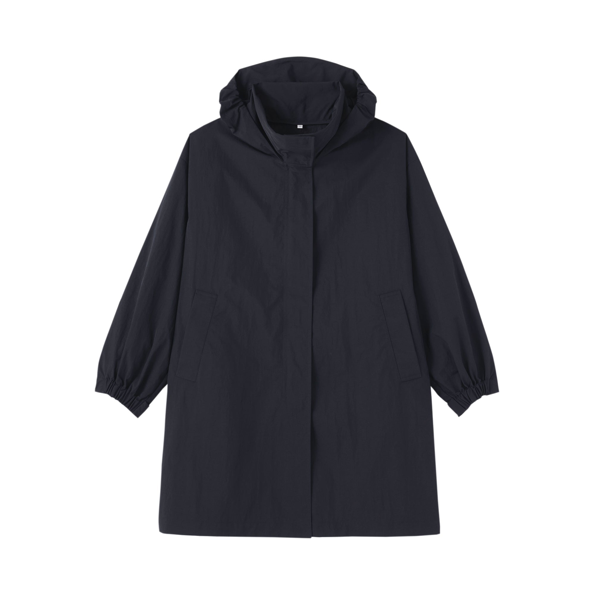 Water Repellent Hooded Long Coat