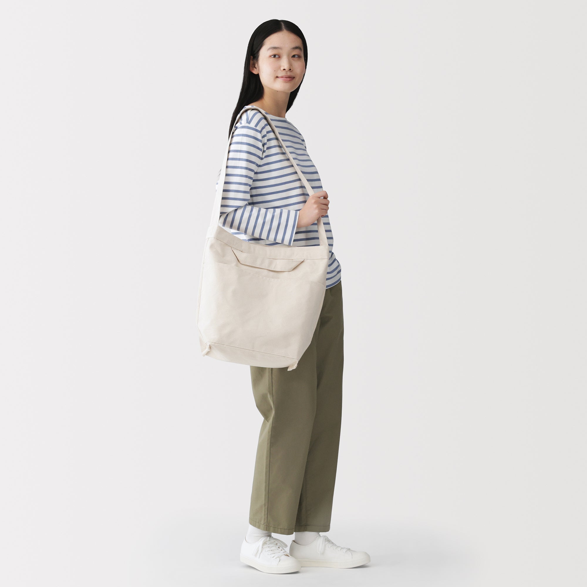 Canvas Shoulder Tote Bag