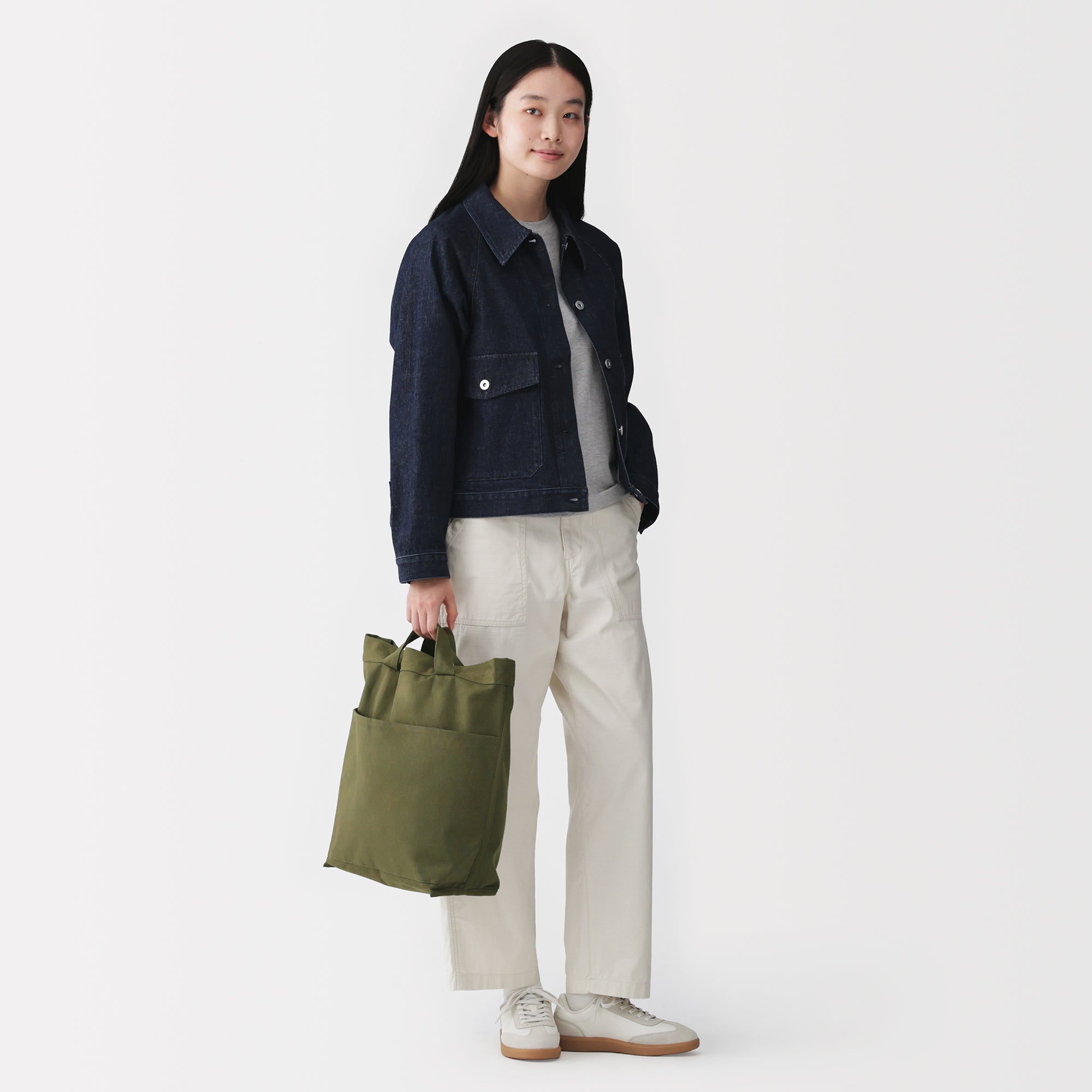 Canvas Shoulder Tote Bag