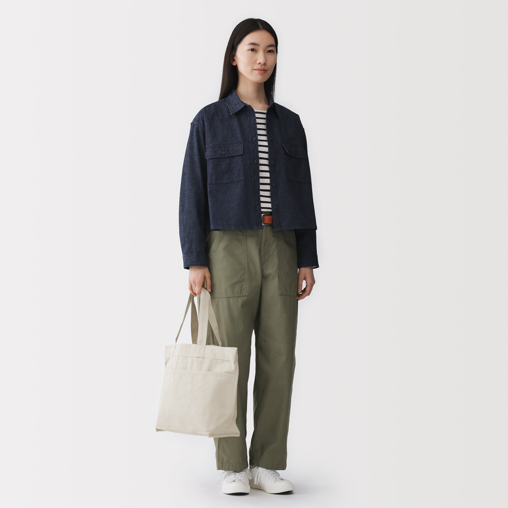 Canvas Wide Tote Bag