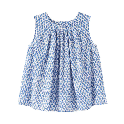 Block Print Sleeveless Blouse