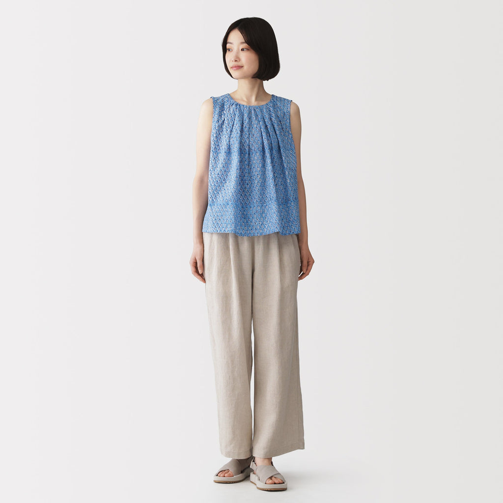 Block Print Sleeveless Blouse