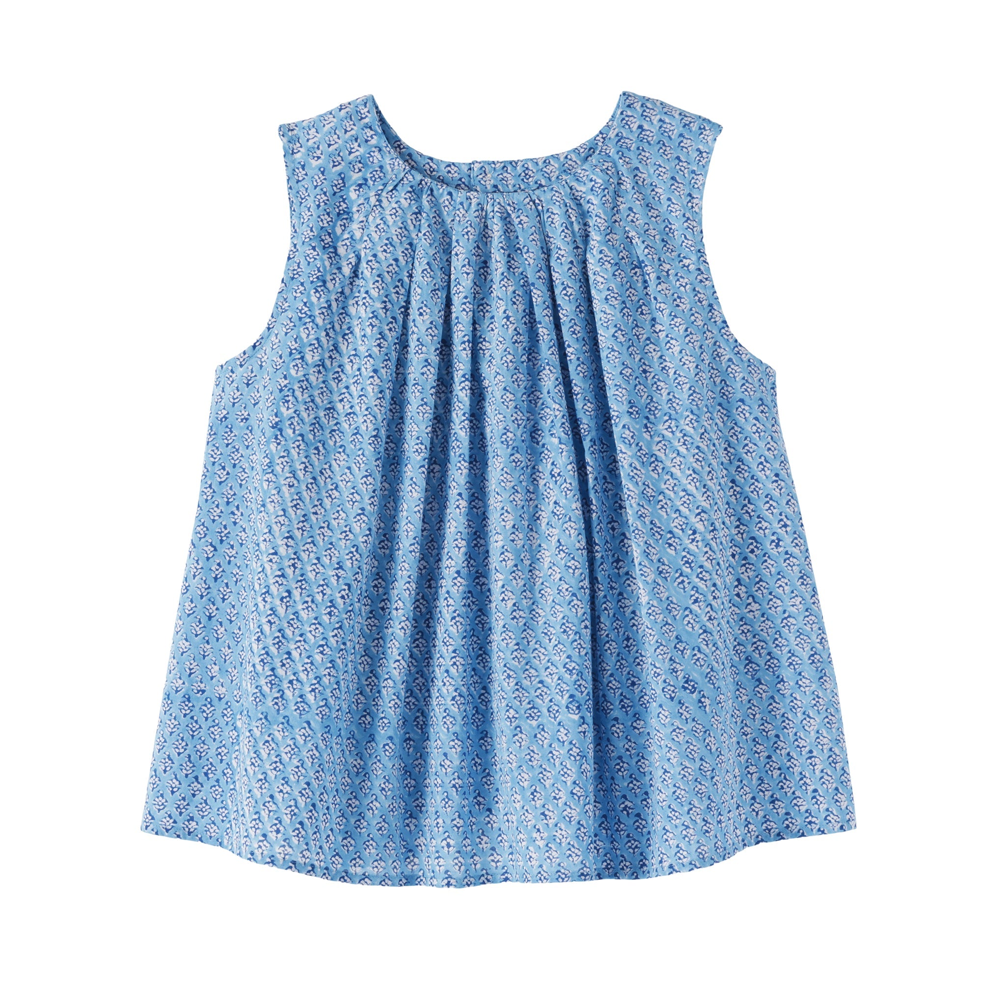 Block Print Sleeveless Blouse