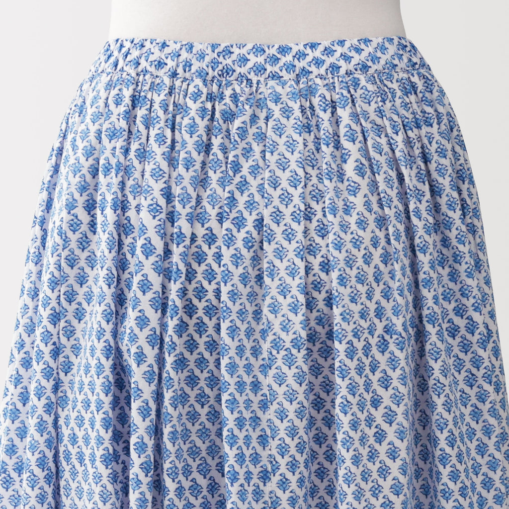 Block Print Gathered Skirt