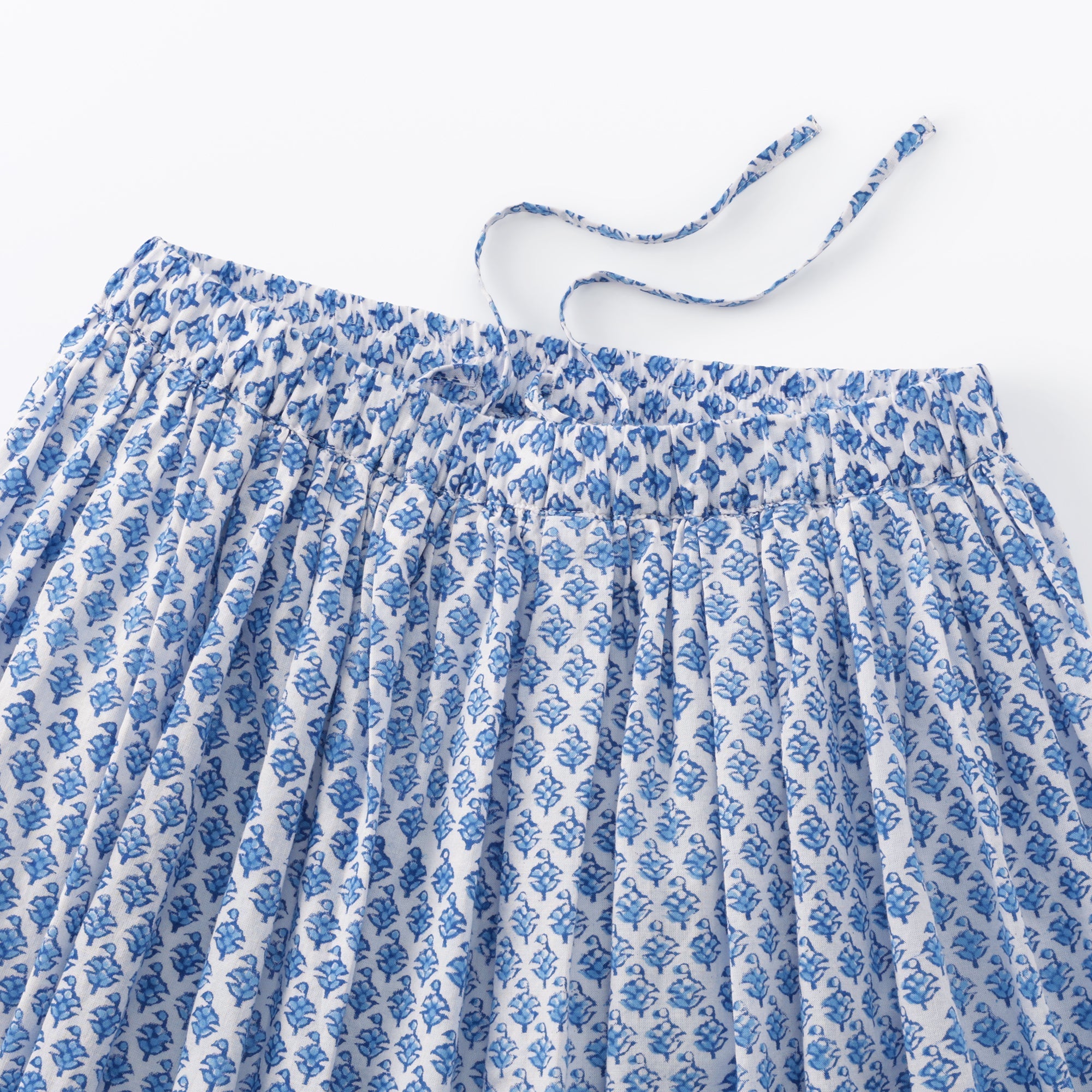 Block Print Gathered Skirt