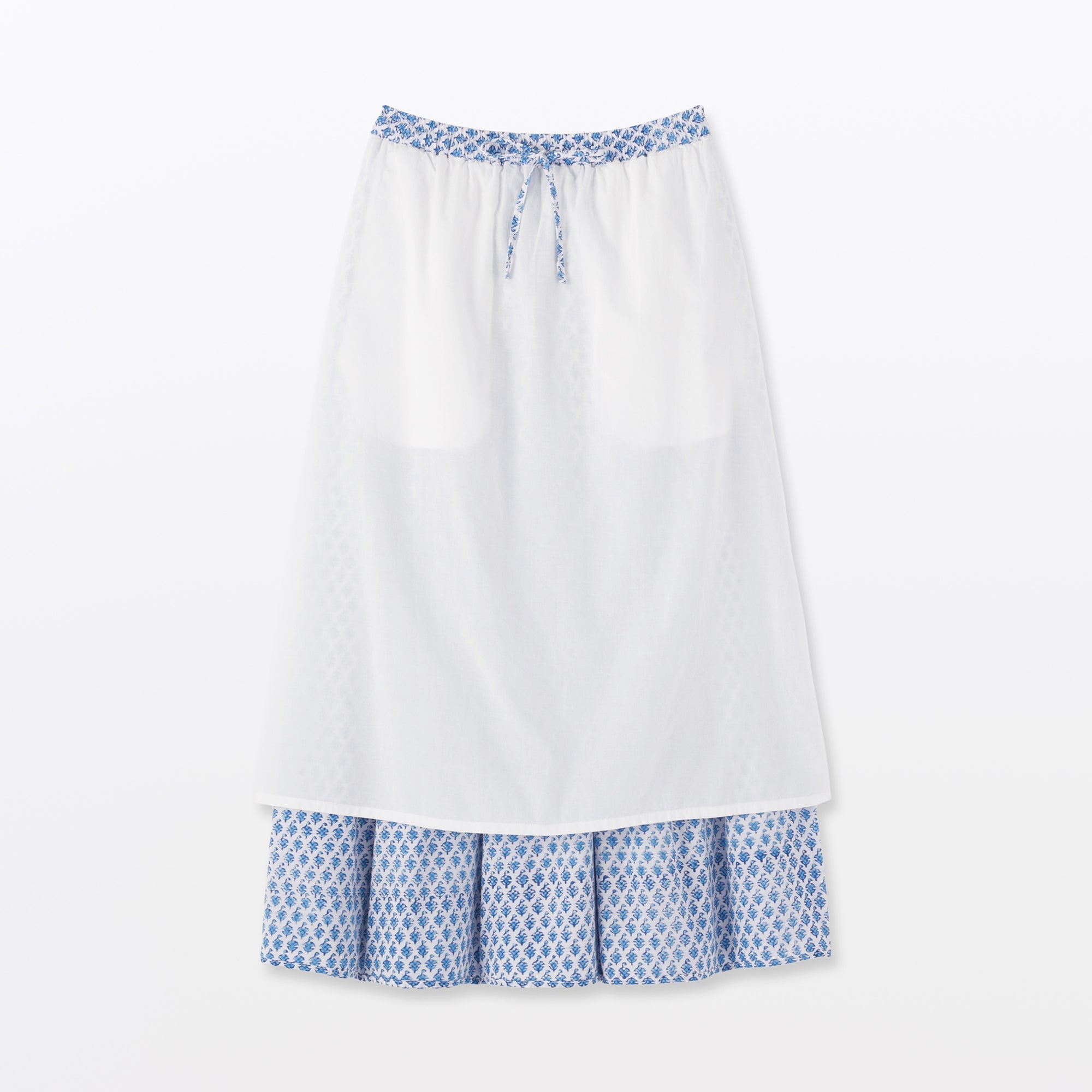 Block Print Gathered Skirt