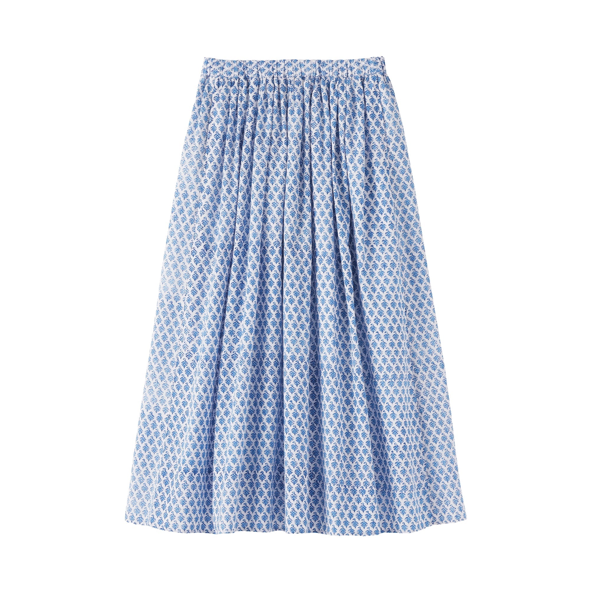 Block Print Gathered Skirt