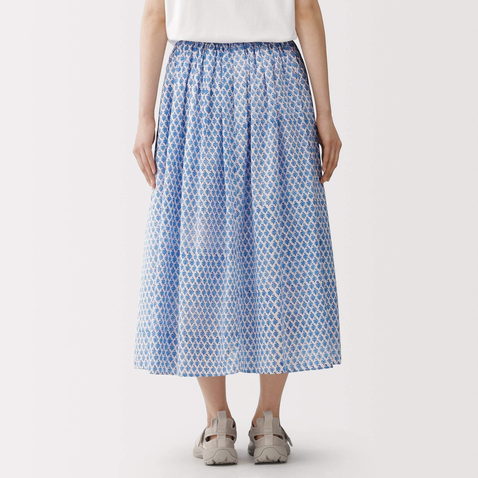 Block Print Gathered Skirt