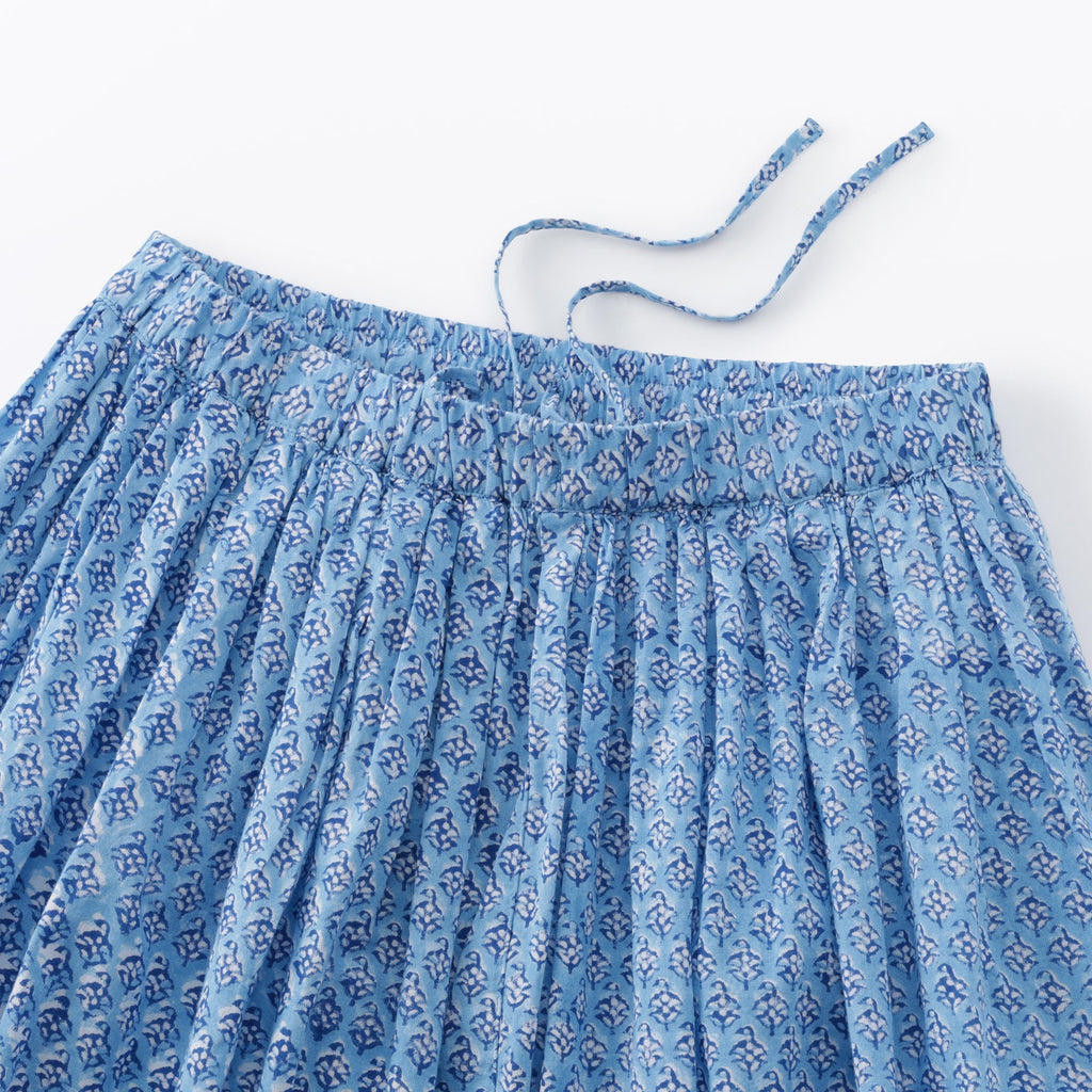 Block Print Gathered Skirt