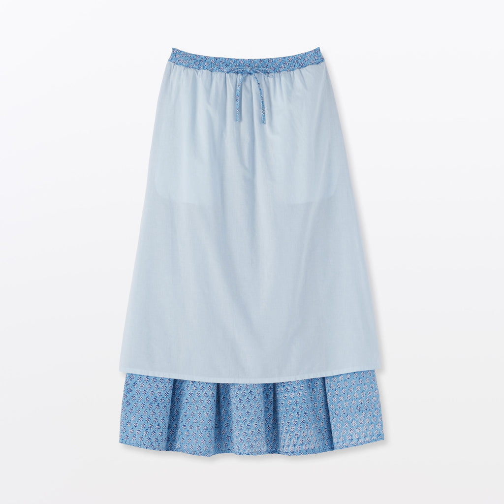 Block Print Gathered Skirt