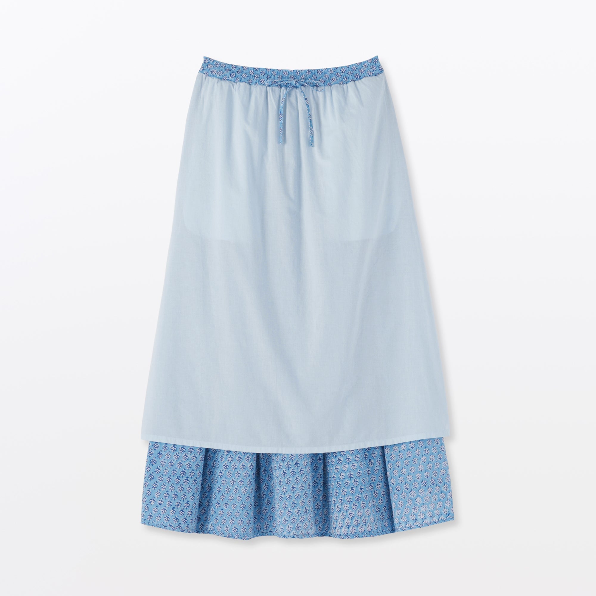 Block Print Gathered Skirt