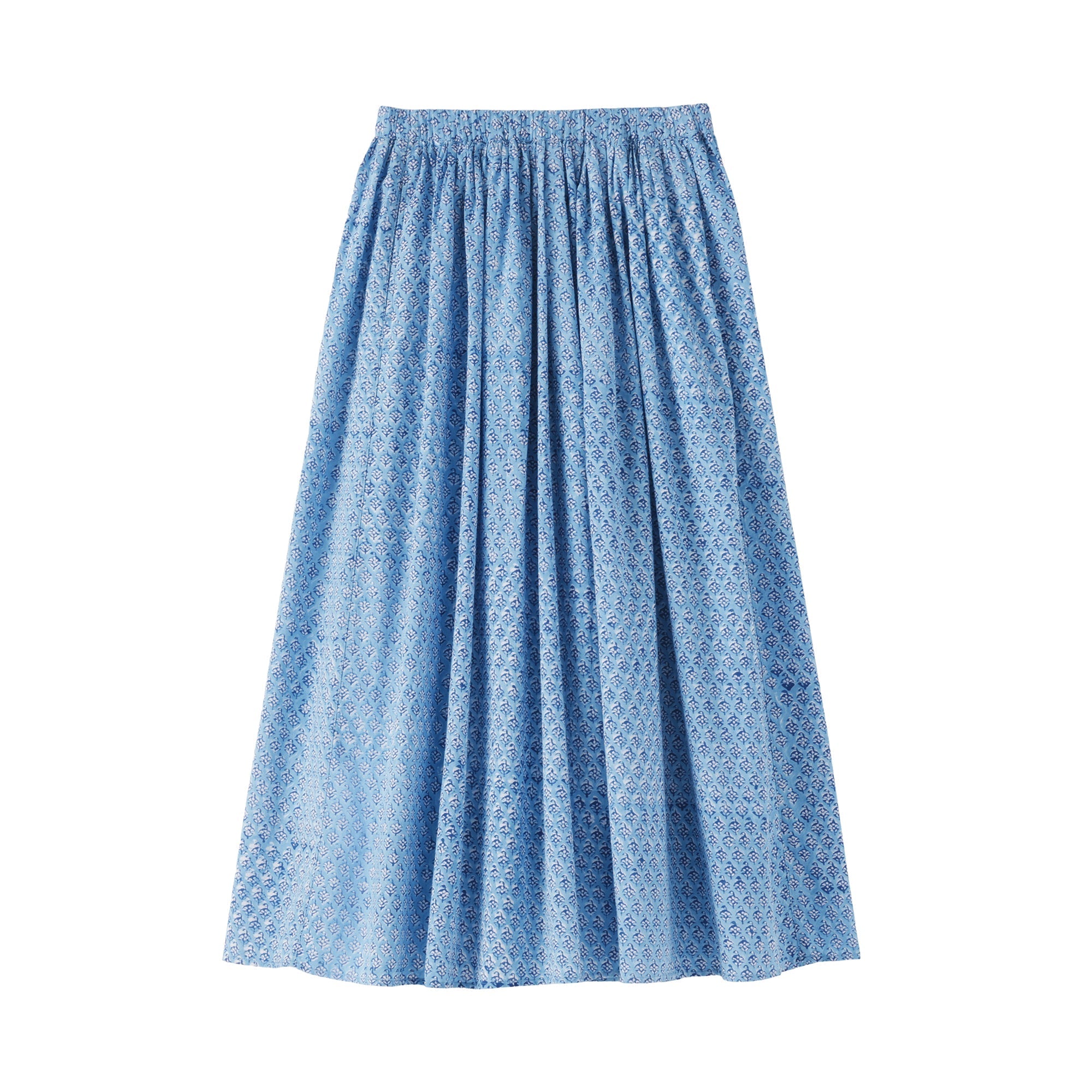 Block Print Gathered Skirt