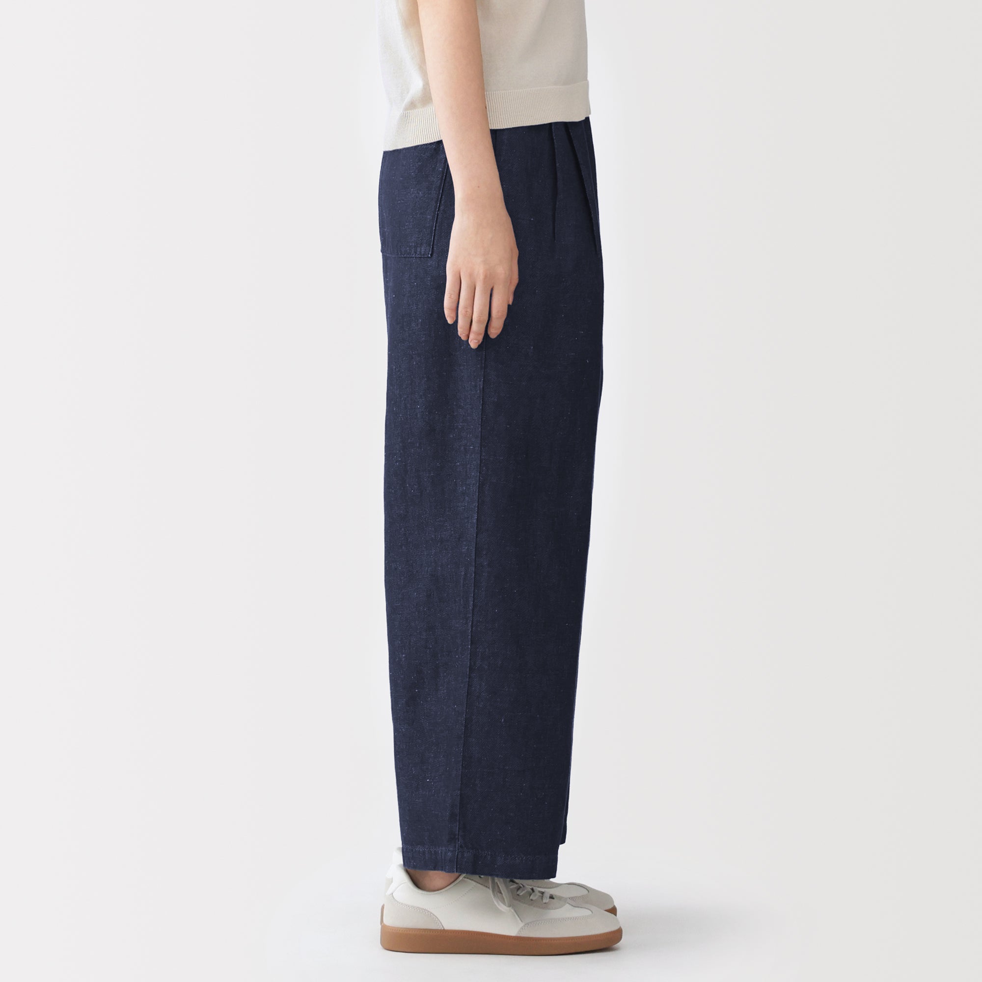 Cotton Linen Denim Easy Pants