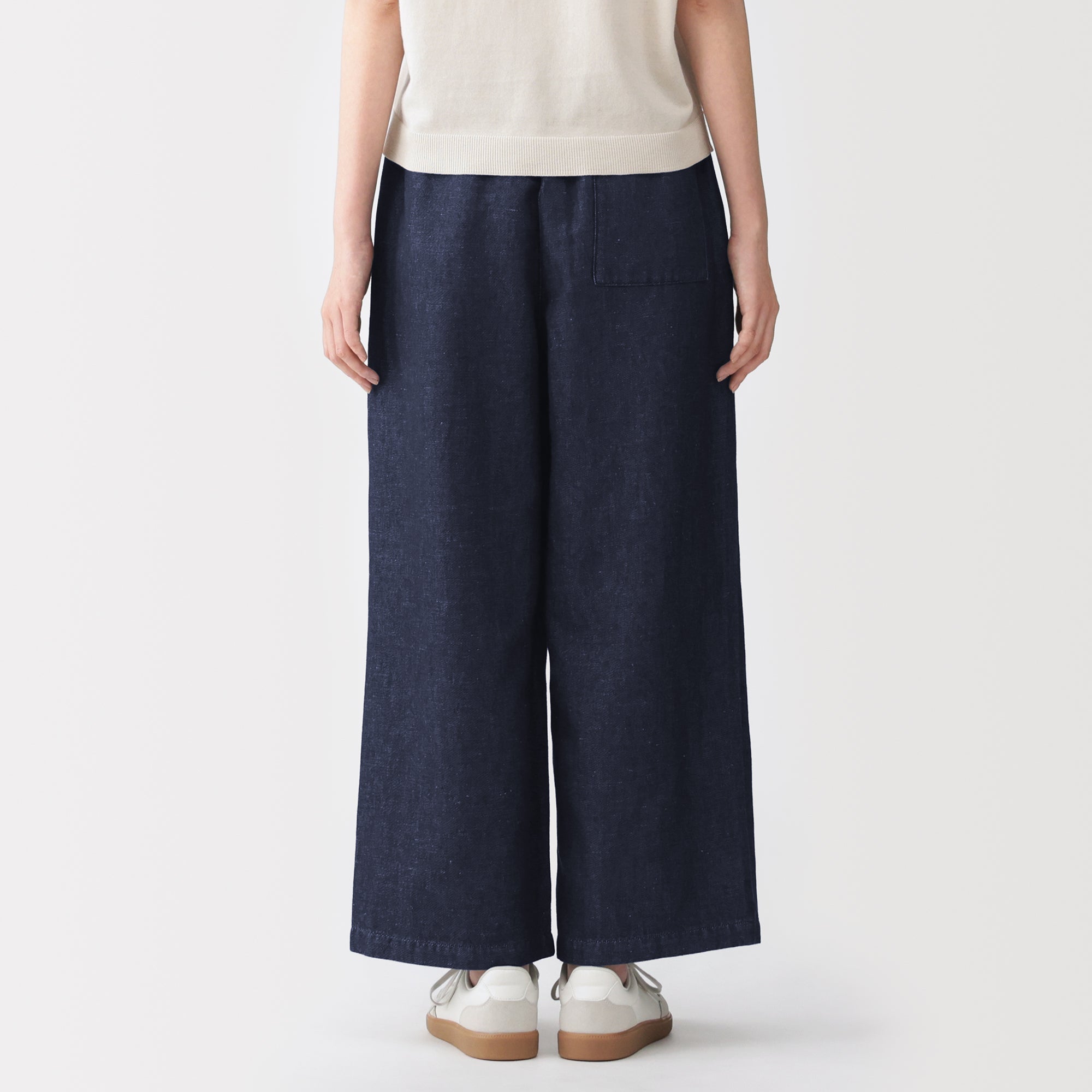 Cotton Linen Denim Easy Pants