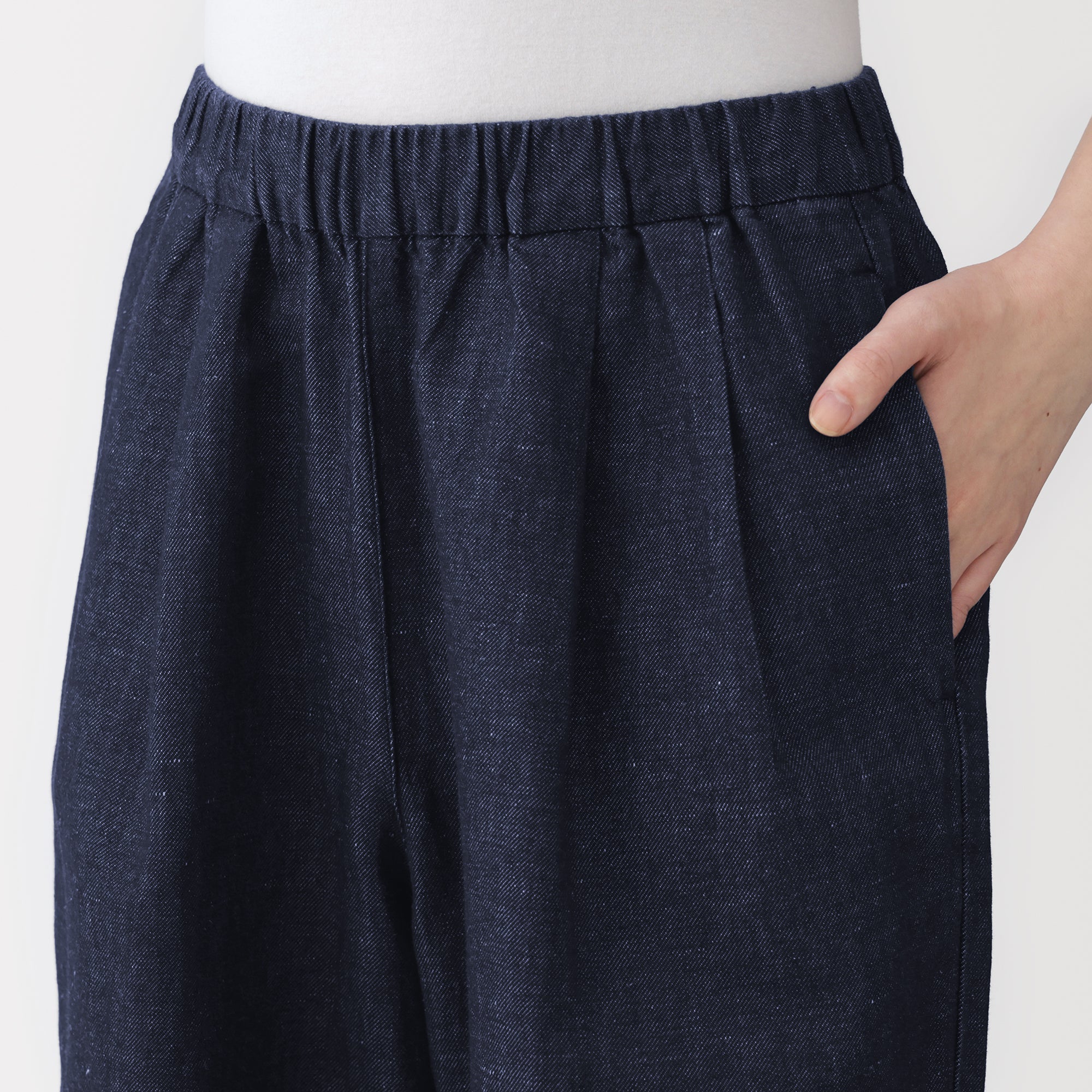 Cotton Linen Denim Easy Pants