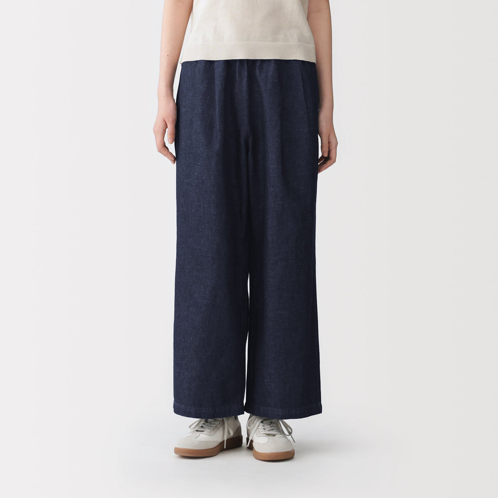Cotton Linen Denim Easy Pants